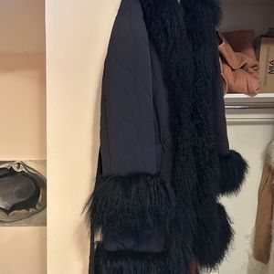 SOLD OUT Charlotte Simone Liquorice (Licorice) Puff Coat NEVER WORN